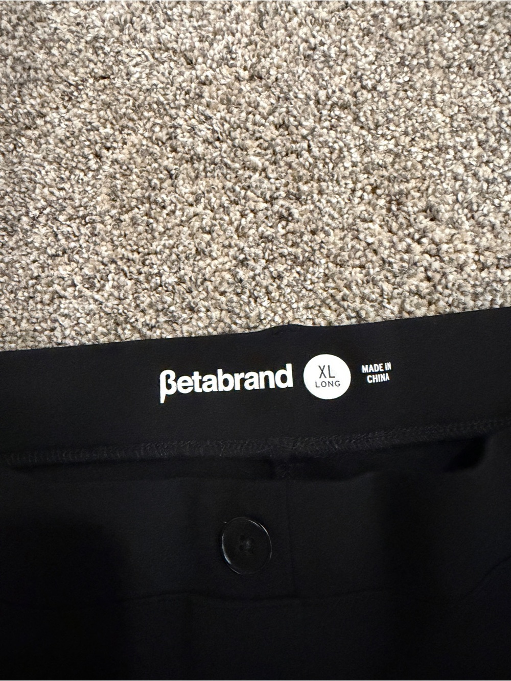 Betabrand Black Waistband Dress Pants